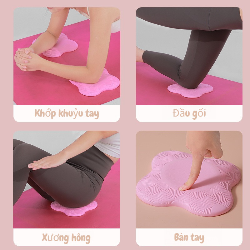 Thảm tập yoga Miếng đệm mềm cho đầu gối dày lên Hiệu ứng đệm Bảo vệ khớp Các tư thế yoga khác nhau