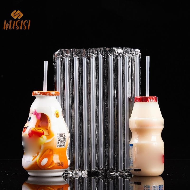 [WUSISI] 500 Chiếc Ống Hút Nhựa DIY Dùng Một Lần Ngắn Trong Suốt Nhọn Mỏng Ống Hút Uống Hàng Hóa Phụ Kiện Nhà Bếp MỚI