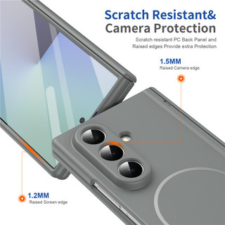 Ốp lưng toàn bộ bản lề từ tính cho Samsung Galaxy Z Fold 7 6 5 4 3 có vỏ phim cường lực