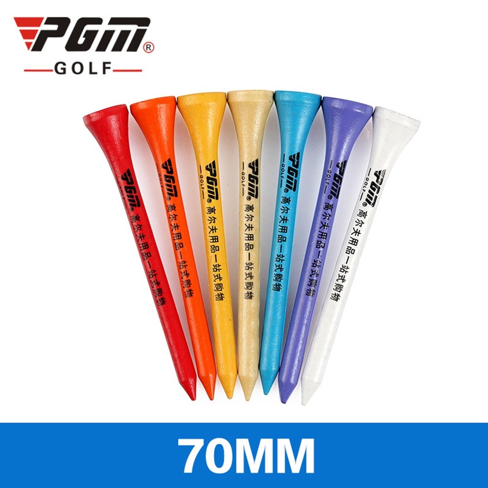 PGM Bộ 10 Golf Hình Chữ T Nhựa Pin Đinh 42/54/70/83mm - Màu Ngẫu Nhiên QT003