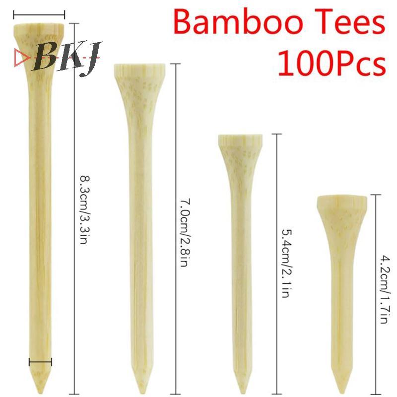 Tee golf tre - 100 cái/bộ, 4 kích thước, bền hơn tee gỗ