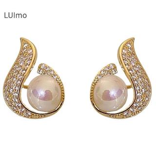 LUImo - Bông Tai Ngọc Trai Giọt Nước, Phong Cách Nữ Tính Hàn Quốc, Hợp Thời Trang