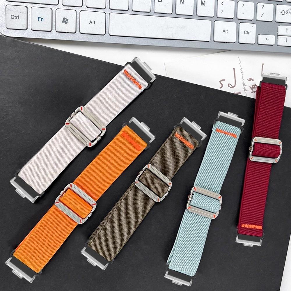 Dây nylon co giãn bện cho Huawei Watch Fit 5/4/3, vòng tay nam nữ