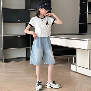 QuầN Short Jean HàN QuốC MớI Cho Bé GáI ThiếT Kế Nơ HoạT HìNh Dễ ThươNg QuầN Short Jean Nữ