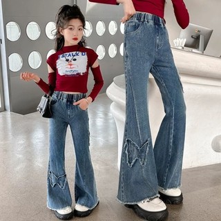 ThờI Trang Bé GáI QuầN Jean ốNg Loe BướM MớI ThờI Trang Dễ PhốI Phù HợP VớI Bé GáI QuầN Jean Bé GáI