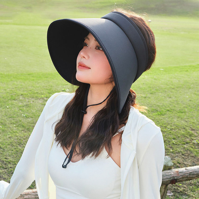 Camel CROWN 2024 Mũ chống nắng vành lớn quấn ngoài trời có nắp mở, chống tia cực tím UPF50 +