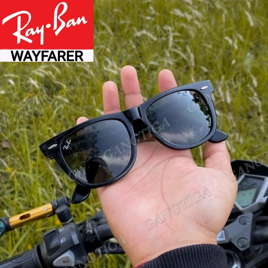 Kính Râm Ray Ban Original, Size 54, Ống Kính Thủy Tinh Màu Đen Bóng ...