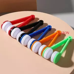 DARON 5 Bàn chải làm sạch kính chống nắng, Máy làm sạch kính mắt cỡ nhỏ hai mặt, Máy làm sạch kính siêu mịn bằng sợi siêu mịn di động Đồ dùng làm sạch khăn lau
