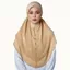SAMO Instant Hijab, Khăn trùm đầu Hồi giáo khô nhanh thoáng khí, Lụa sữa mịn viền vải co giãn Hijab Mũ đi lại