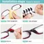 VFZ 5 Cặp Kính Mắt Chống Trơn Trượt Miếng Lót Mũi Silicon Mềm Kính Dính Miếng Lót Mũi Cho Khung Nhựa Kính Mát (/ Trắng) OTE