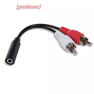 Cáp âm thanh 2in1 3,5mm đến 2rca cáp chuyển đổi âm thanh đầu sen đôi cáp av