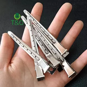 10 Kẹp chăm sóc tóc bằng thép không gỉ Kẹp cắt tóc cho dụng cụ làm tóc [mới]