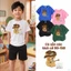 Áo phông bé trai mùa hè thấm hút mồ hôi mềm mại Cho bé 2-12 tuổi hình gấu con