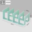 Kệ Để Bàn Kẹp Sách 4 Liên Kết Để Bàn Trong Suốt Tách Sách Sách Bookend Giá Để Đồ Bảng Acrylic Kệ Sách