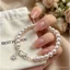 Pháp Ngôi Sao Năm Cánh Zircon Mặt Dây Chuyền Vòng Tay Ngọc Trai Nữ Giả Shijia Vòng Tay Ngọc Trai Retro Vòng Tay Thời Trang Cao Cấp