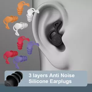 1 Cặp Nút Tai Silicon Chống Ồn Cắm Tai Bơi Cách Ly Can Thiệp Cho Công Sở Ngủ Lướt Sóng Mềm Thoải Mái Bảo Vệ Tai VN