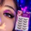 Sợi tổng hợp dày một mảnh C uốn mi giả để trang điểm sân khấu Phụ nữ phù hợp với mọi hình dạng mắt 6-12mm Đen