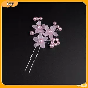 VFZ Ngọc Trai Hoa Tiara, Trang Trí Tóc Mờ, Trang Sức Cưới Cô Dâu Handmade, Kẹp Tóc Ngọc Trai Louislifecool