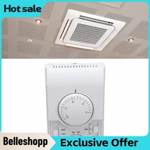 Belleshopp Bộ Điều Chỉnh Nhiệt Điều Hòa Trung Tâm - Có Công Tắc Điều Khiển Cơ 2 Chiều Tương Thích Với Máy Điều Hòa Hoạt Động Ở Điện Áp 110-220V