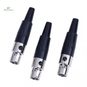 1Pc 3pin nữ cắm mini TA3F XLR đầu nối micro âm thanh Bộ chuyển đổi MIC mới