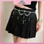 MYPANDA Mặt dây chuyền pha lê Dây thắt lưng cho nữ Pentagram Kim cương giả Ngọc trai Thắt lưng trang sức Bling sành điệu cho bữa tiệc đêm ăn mặc.