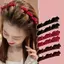 Floed Bangs Kẹp Tóc Mũ Giả Vuốt Tóc Barrettes Vintage Kẹp Tóc Hairgrip Bện Thời Trang Kẹp Tóc Phụ Kiện Tóc Mũ [Mina]