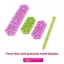 BeautifulHomeA 10 Cái Kim Perming Perming Traceless Miếng đệm Miếng đệm nhựa chịu nhiệt Kẹp uốn cong Dụng cụ làm tóc Phụ kiện tạo kiểu VN