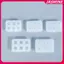 JASMINE Hình Chữ Nhật Khuôn Silicon Vuông Hạt Bóng 6 Lỗ DIY Epoxy Trang Sức Mặt Dây Chuyền Khuôn JASMINE