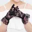 MAKY Nữ Vintage Sheer Găng Tay Ren Ngắn Găng Tay Cưới Derby Tiệc Trà Chiều Dài Cổ Tay Găng Tay Hoa Cho Bữa Tối Lạ Mắt Trang Phục Phụ Kiện Găng Tay VN
