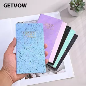 GETVOW 2027 Planner, Nhiều Màu Lót Trang A6 Planner Notebook, Di Động Chương Trình Nghị Sự 2027 Notebook Kế Hoạch Văn Phòng