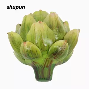 SHUPUN Rau và Trái Cây Giả, Trang Trí Nhà Bếp DIY Lớn Nhân Tạo Artichoke, Chất Lượng Cao Handmade Giả Artichokes Nhà