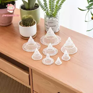 PWSSEND 10 Chiếc Chậu Trồng Lưới Cốc, Tấm Lót Lỗ Thoát Nước Đất Chống Rò Rỉ, Cây Cảnh Có Thể Tái Sử Dụng PP Thoáng Khí