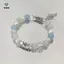 Vòng tay đính cườm ngọc trai Harajuku Pentagram dành cho nữ Thẩm mỹ Ngôi sao dễ thương Vòng tay bóng thủy tinh màu xanh Y2k Quà tặng trang sức [Mina]