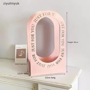Ziyulinyuk Hộp Hoa Ngày Lễ Tình Nhân Có Tay Cầm Giấy Thời Trang Giỏ Hoa Cầm Tay VN