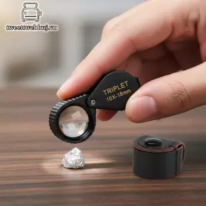 Nhíp trang sức có độ chính xác cao Kính lúp Lúp 10-30X Zoom Hasting Triplet Ống kính quang học trong suốt 18mm để thẩm định trang sức chuyên nghiệp Công việc VN