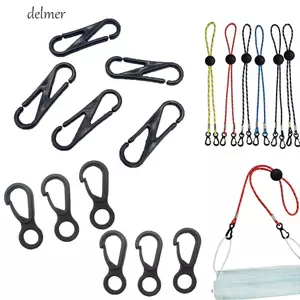 DELMER Khóa Nhựa 100 Cái / bộ 8 Hình Trang Sức Phụ Kiện Kính Dây Xích Khóa