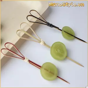 Que xiên MONOSTYLE, Que đánh răng trang trí cocktail thân thiện với môi trường, Tre 100 Cái / túi Cocktail tre