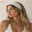 HFSHY Retro Boho Dot Băng Đô Quấn Tóc Mềm Co Giãn Cho Nữ Thể Dục Chăm Sóc Da Sử Dụng Hàng Ngày VN