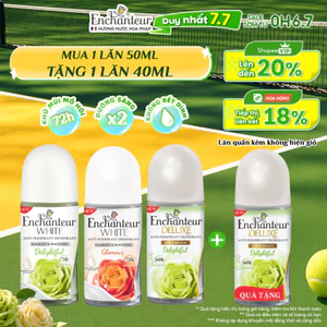 Lăn Khử Mùi Enchanteur Deluxe/White Hương Nước Hoa Pháp 50ml