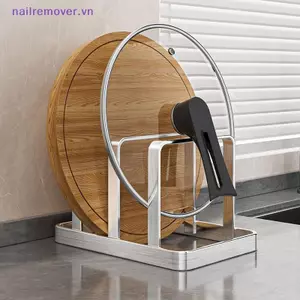 Nắp nồi và thớt bằng thép không gỉ tiết kiệm không gian - Mặt bàn hạng nặng Ra, Dụng cụ sắp xếp nhà bếp MỚI