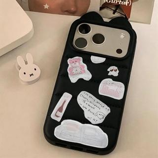 Stickers Gấu Nhỏ Đối với trường hợp iPhone 17pro iphone16/15/14 lỗ lớn 13/12/11 mới