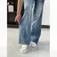 Quần Jean Denim Cao Cấp Mỹ Retro Chân Thẳng loe Quần Nữ Rời