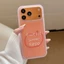 Ốp điện thoại mờ Line Fruit cho iPhone 17 Pro Max 16 15 14 13 Vỏ bảo vệ chống sốc