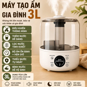 Máy Tạo Độ Ẩm Không Khí Máy Phun Sương Gia Đình Máy Tạo Độ Ẩm Để Bàn Máy Phun Sương USB Dung Tích Lớn