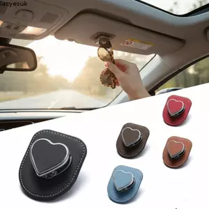 Giá đỡ kính râm LACYESUK, Lắp đặt đơn giản Bảo quản có tổ chức Tấm che nắng ô tô Kẹp kính, Thiết kế kẹp đa năng Dễ dàng tiếp cận Hộp đựng kính mắt đính kèm chắc chắn