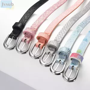 Thắt lưng mỏng lấp lánh JVSUB, Thắt lưng trẻ em ngôi sao năm cánh tình yêu, Thắt lưng thời trang có thể điều chỉnh thông thường Trẻ em Trẻ em