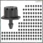 150 Chiếc Có Thể Điều Chỉnh Tưới Nhỏ Giọt Tưới Tưới 1 / 4 Inch Emitter Nhỏ Giọt Nhỏ Giọt Tưới Tưới Rắc Cho Bãi Cỏ