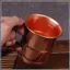 Thủ Công Bia Sữa Cốc Dệt Tay Cầm Dày Moscow Nước Mule 400ML Ăn Sáng Cốc Drinkware Bộ Đồ Ăn Như Shown 1 Chiếc