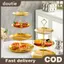 Doutie 2 / 3 Lớp Khay Bánh Inox, Bánh, Đĩa Ốc, Sinh Nhật, Tiệc Cưới Món Tráng Miệng Đứng, Bàn Món Tráng Miệng Đế Trưng Bày VN