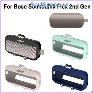 SOULSPACE Vỏ bảo vệ, Loa không dây hoạt hình chống bụi, Vỏ chống rơi silicon chống bụi cho phụ kiện loa thế hệ thứ 2 Bose SoundLink Flex
